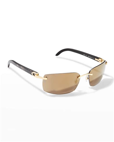 cartier glasses instagram|cartier rimless sunglasses men's.